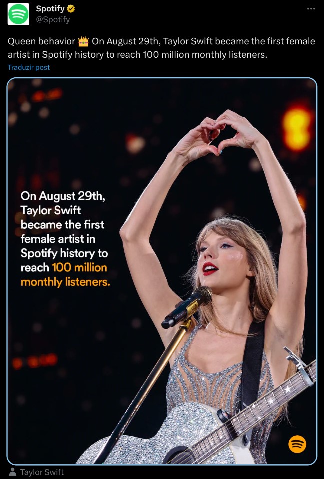 Recorde Taylor Swift