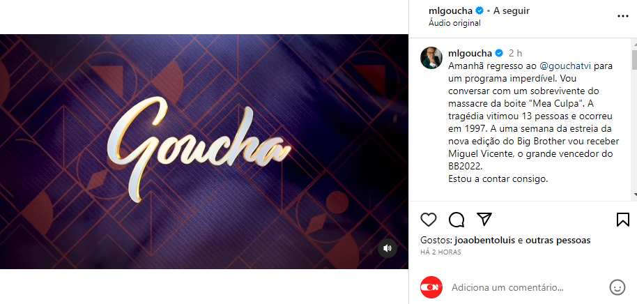 manuel luís goucha tvi goucha regresso televisao convidados apresentador onfm