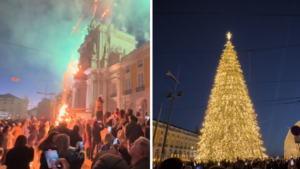 luzes de natal fogo de artificio lisboa
